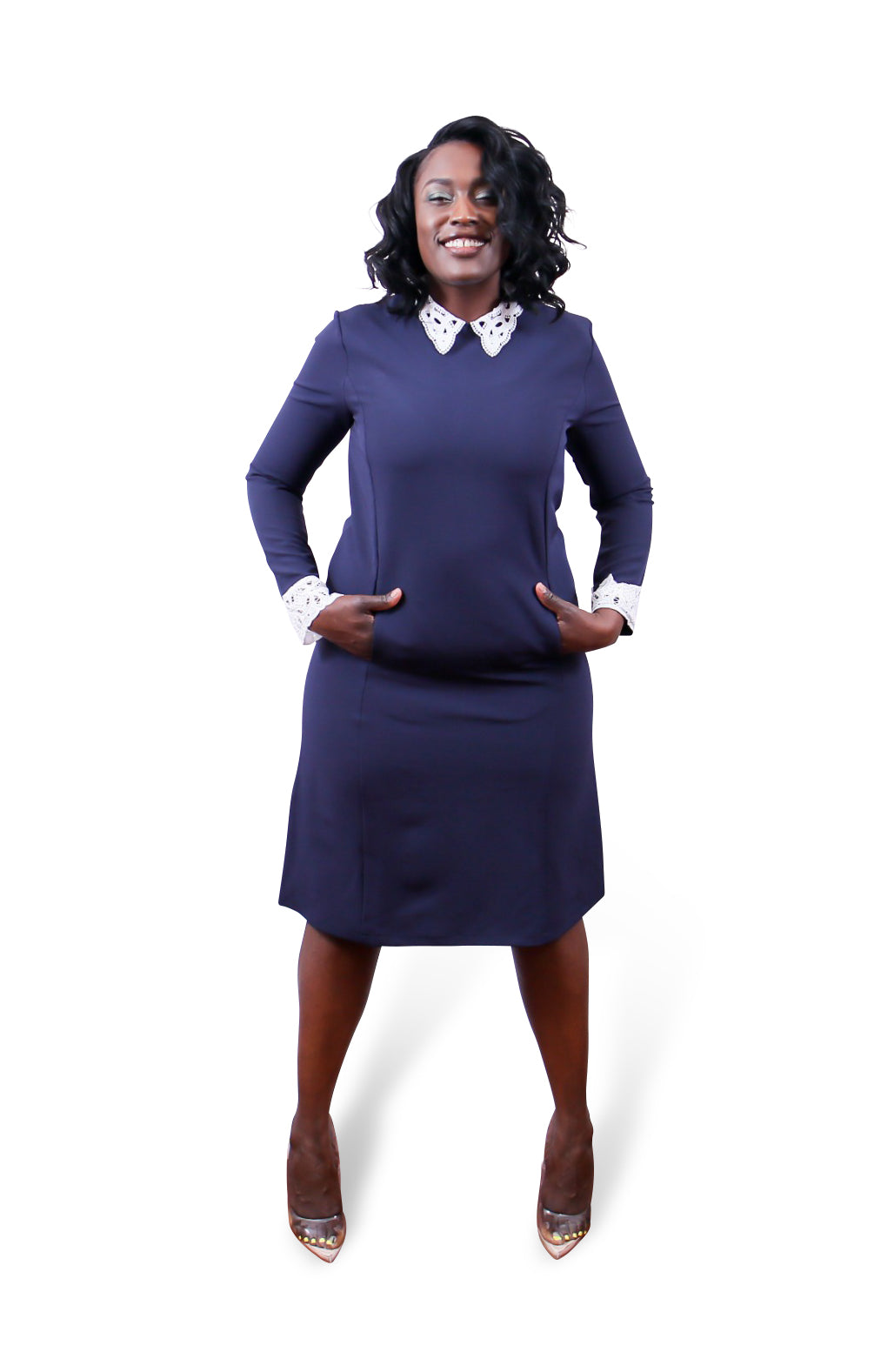 Dark Purple Dresses | Long Sleeve Dress | Thalie Bouteek